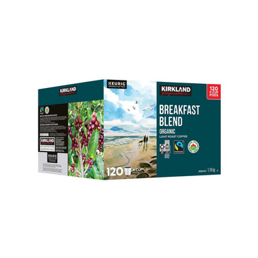 Image of Kirkland Signature Organic Breakfast Blend Fair Trade K-Cup Pods - 1 x 1.2 Kilos